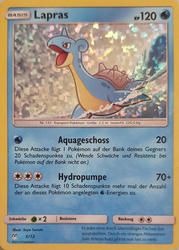 Sonne & Mond - McDonald's-Spezialserie 2019 5/12 Lapras