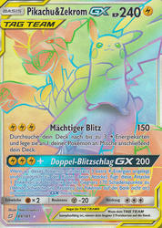 Teams sind Trumpf 184/181 Pikachu & Zekrom TAG TEAM GX