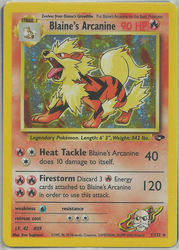 Gym Challenge 1/132 Blaine's Arcanine