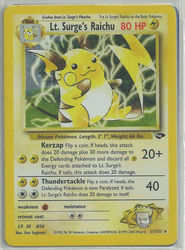 Gym Challenge 11/132 Lt. Surge's Raichu
