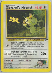 Gym Challenge 43/132 Giovanni's Meowth