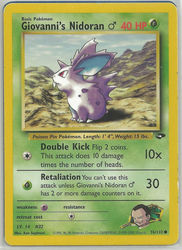 Gym Challenge 76/132 Giovanni's Nidoran♂