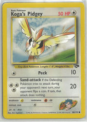 Gym Challenge 80/132 Koga's Pidgey