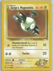 Gym Heroes 80/132 Lt. Surge's Magnemite