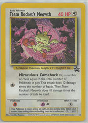 Wizard Black Star Promos 18 Team Rocket's Meowth