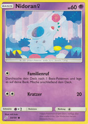 Teams sind Trumpf 54/181 Nidoran w