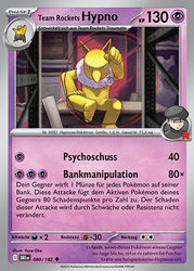 Ewige Rivalen 080/182 Team Rockets Hypno