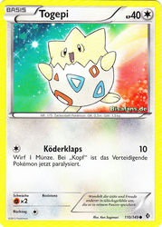 Überschrittene Schwellen 110/149 Togepi
