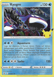 Celebrations 003/025 Kyogre