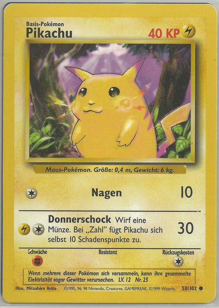 PIKACHU – Base Set (Katalogbild)