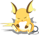 Erdungspose-Pose von Raichu