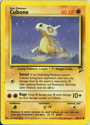 Base Set 2 70/130 Cubone