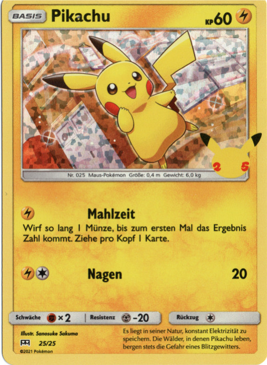 25/25 Pikachu