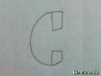 Zeichenkurs 3D-Schrift - Schritt 2