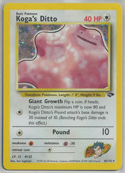 Gym Challenge 10/132 Koga's Ditto