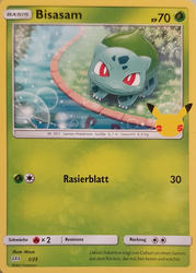 Schwert & Schild - McDonald's-Spezialserie 2021 1/25 Bisasam