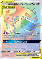 Teams sind Trumpf 186/181 Gengar & Mimigma TAG TEAM GX