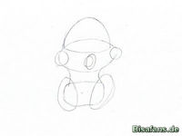 Zeichenkurs Deoxys (Verteidigungsform) - Schritt 2