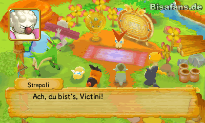 Strepoli erschließt weitere Gebiete wenn wir fleißig bauen Victini kommt ins Pokémon Paradies