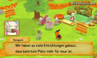 Strepoli erschließt weitere Gebiete wenn wir fleißig bauen Victini kommt ins Pokémon Paradies