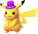 Pikachu mit Zylinderhut