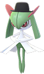 Kirlia mit Zylinder