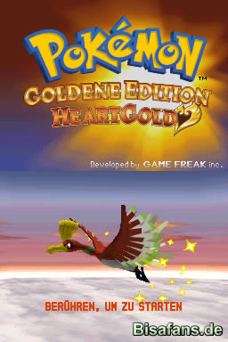  Titelbilder der deutschen Version von Goldene Edition HeartGold mit Ho-Oh 