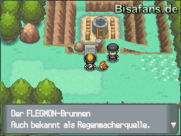 Ein Rocket-Rüpel blockiert den Weg zum Flegmon-Brunnen!