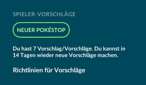 PokéStop vorschlagen