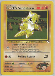 Gym Heroes 71/132 Brock's Sandshrew