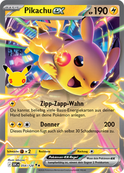 30 Jahre 054/128 Pikachu ex