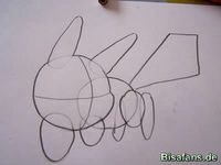 Zeichenkurs Pikachu - Schritt 5