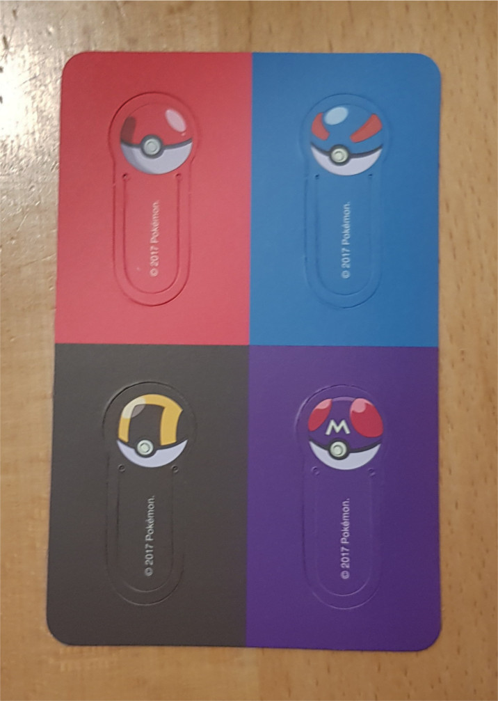 4 Pokéball-Lesezeichen 4 Pokéball-Lesezeichen