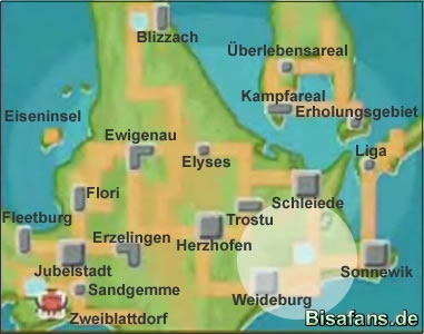 Karte für diesen Teil der Komplettlösung Karte