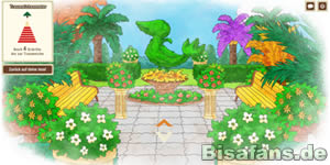 … einer Heckenstatue … … einer Heckenstatue …