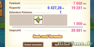 Die zurückgelegte Distanz bestimmt die erreichte Punktzahl Die zurückgelegte Distanz bestimmt die erreichte Punktzahl