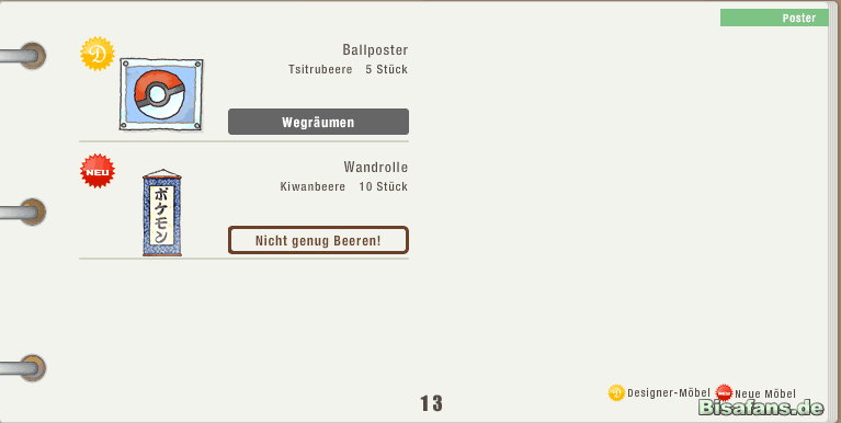 Möbel-Übersicht 13 Möbel-Übersicht 13