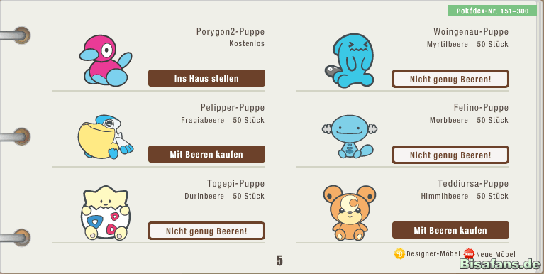 Puppen-Übersicht 4 Puppen-Übersicht 4