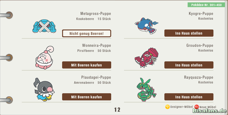 Puppen-Übersicht 11 Puppen-Übersicht 11