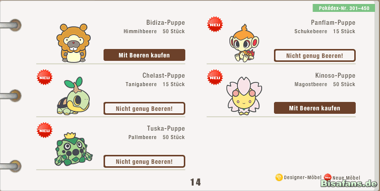 Puppen-Übersicht 13 Puppen-Übersicht 13