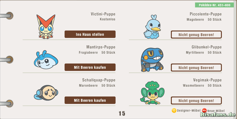 Puppen-Übersicht 14 Puppen-Übersicht 14