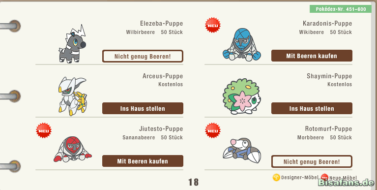 Puppen-Übersicht 17 Puppen-Übersicht 17