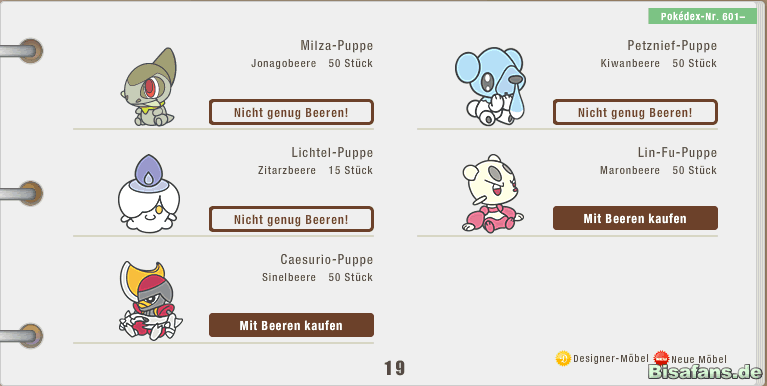 Puppen-Übersicht 18 Puppen-Übersicht 18