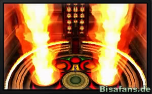 Links könnte die Pokémon-Liga zu sehen sein und rechts ein legendäres Pokémon. Links könnte die Pokémon-Liga zu sehen sein und rechts ein legendäres Pokémon.