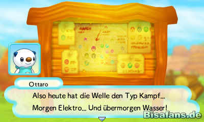 Ottaro und Viridium erklären die Welle, eine neue Funktion in PMD: Portale. Ottaro und Viridium erklären die Welle, eine neue Funktion in PMD: Portale.