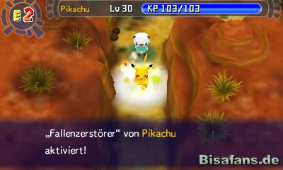 Rameidon öffnet gefundene Schatztruhen, die z.B. Attacken enthalten können. Rameidon öffnet gefundene Schatztruhen, die z.B. Attacken enthalten können.