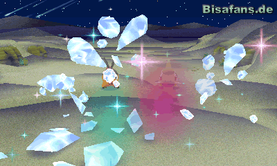 Kyurem besiegt unseren Begleiter mit einer fiesen Attacke Kyurem besiegt unseren Begleiter mit einer fiesen Attacke