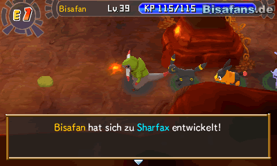 Deine Starter-Pokémon können sich nun entwickeln und machen dies vermutlich beim nächsten Level-Up Deine Starter-Pokémon können sich nun entwickeln und machen dies vermutlich beim nächsten Level-Up