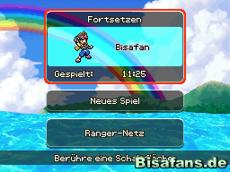 Wähle im Startmenü Ranger Netz Screenshot