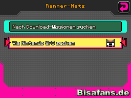 Wähle Via Nintendo WFC suchen Screenshot